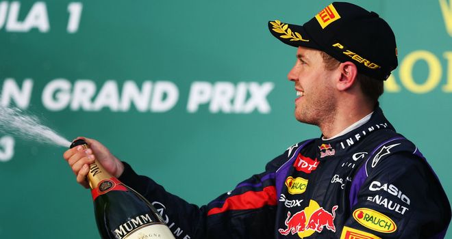 Vettel finished third in Sunday's race