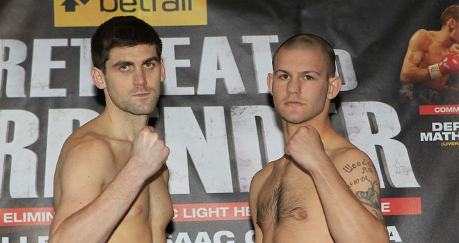 Rocky Fielding (L): In great physical shape for his clash with Wayne Reed (Pic Lawrence Lustig)