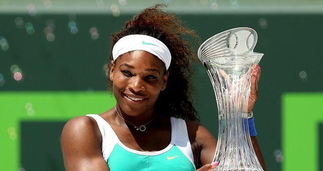 Another fine week's work at the office in Florida for Serena Williams