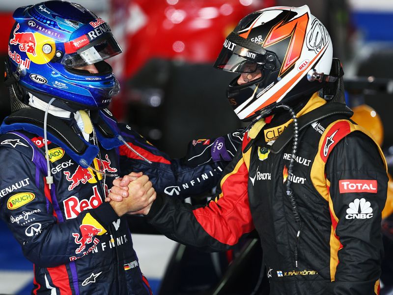 Vettel congratulates Raikkonen
