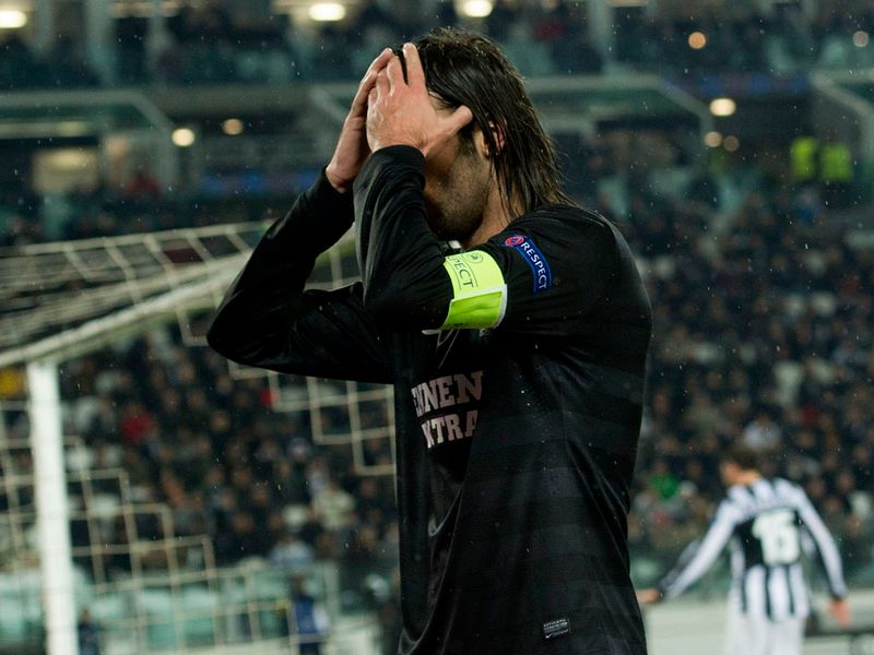 Georgios Samaras rues a missed chance to get a consolation goal