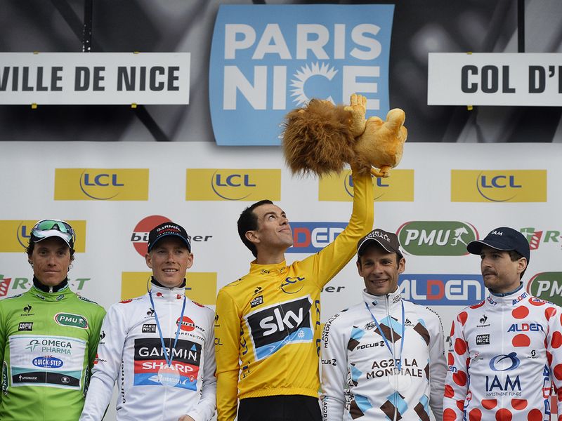Richie Porte topped the podium as the first Australian ever to win Paris-Nice