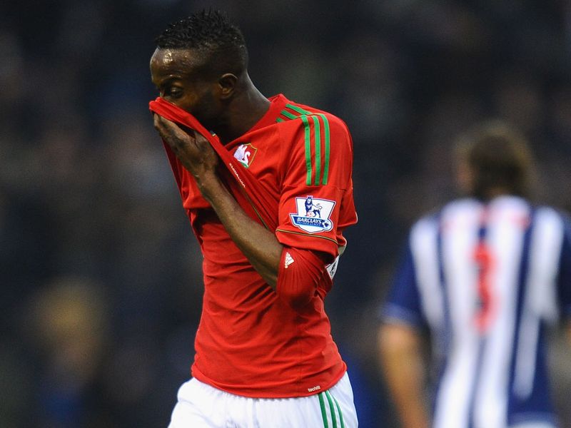 But it's dejection for Swansea after a 2-1 defeat at The Hawthorns
