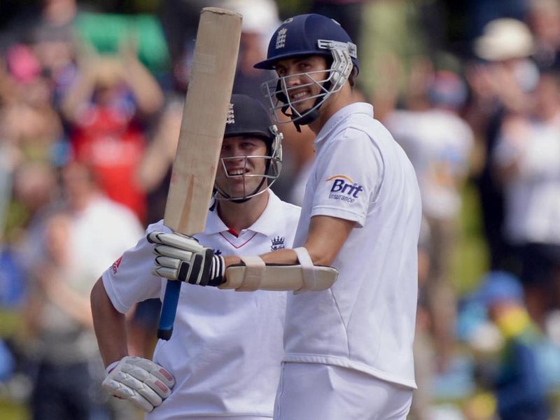 Nightwatchman Steven Finn welcomed a maiden Test half-ton...