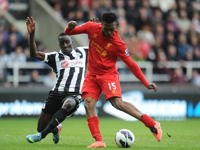 Daniel Sturridge scores Liverpool's third goal of the game