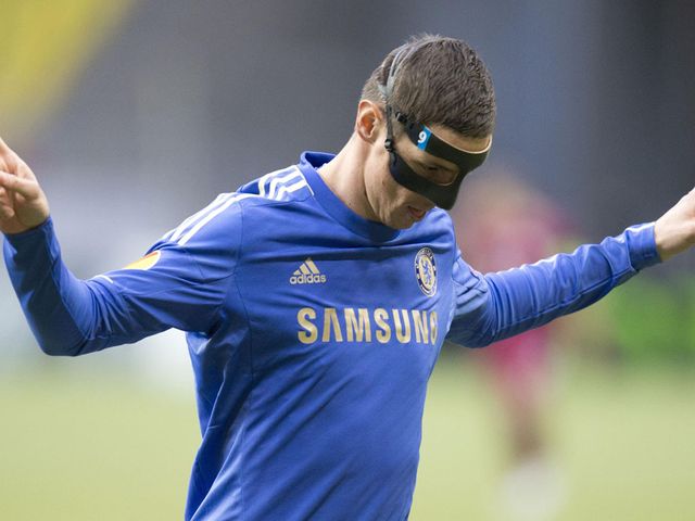 Fernando Torres celebrates his goal for Chelsea