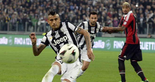 Arturo Vidal tucks away the vital penalty