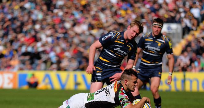 Danny Care: Scored a brace in Harlequins' 42-26 win at Worcester