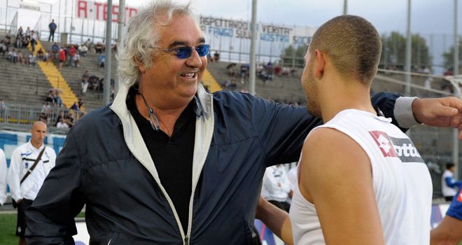 Flavio Briatore with QPR star Adel Taarabt