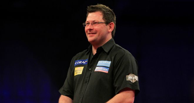 James Wade: Held his nerve to secure a draw with Phil Taylor