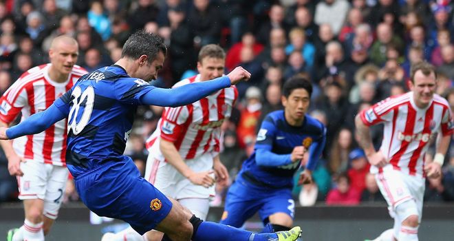 Robin van Persie: The striker ends his goal drought from the spot