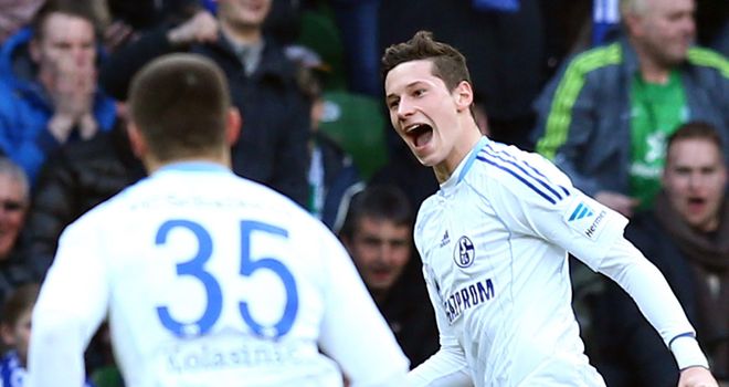 Julian Draxler wheels away after scoring