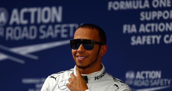 Lewis Hamilton: Surged to a brilliant first pole for Mercedes