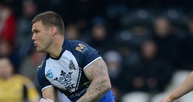 Kirk Yeaman: hat-trick of tries for Hull