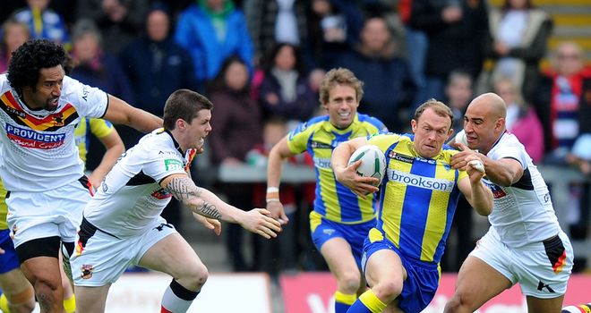 Micky Higham in action for Warrington
