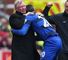 Robin van Persie: Manchester United striker celebrates with Sir Alex Ferguson