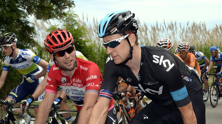 Mark Cavendish, left, and Bradley Wiggins, right, will lead a strong British contingent