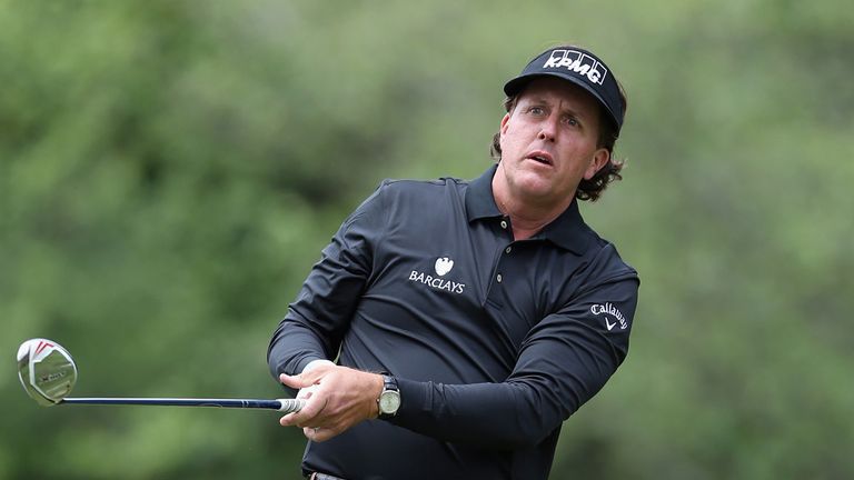 Phil Mickelson: Shares the lead but suffered poor finish