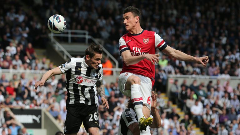 Laurent Koscielny: On target for Arsenal