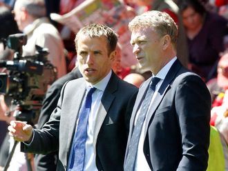 Phil Neville: Would welcome the chance to replace David Moyes