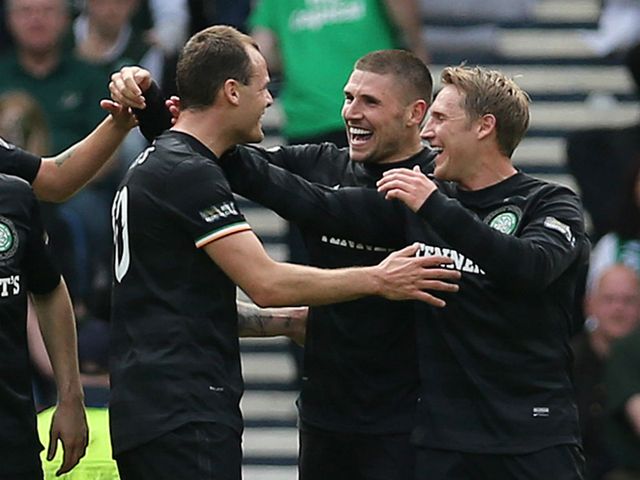 Gary Hooper scored twice as Celtic cruised to victory