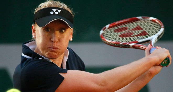 Elena Baltacha: Reclaimed the Aegon Nottingham Challenge title