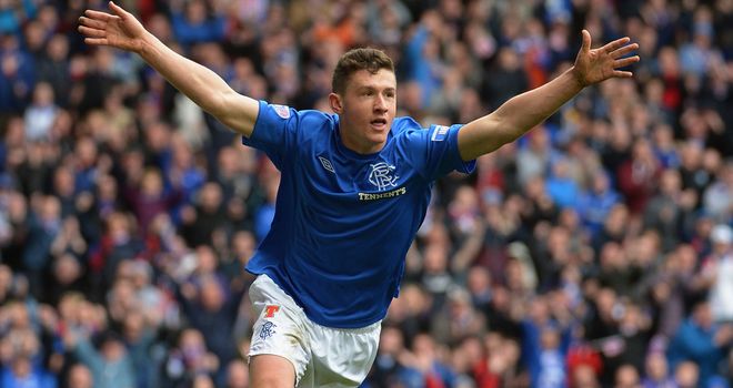 Fraser Aird: His first-half header secured a 1-0 win for Rangers at Ibrox