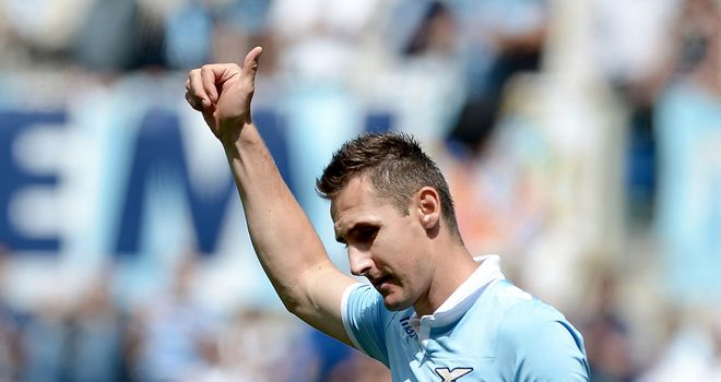 Miroslav Klose: Scored for Lazio