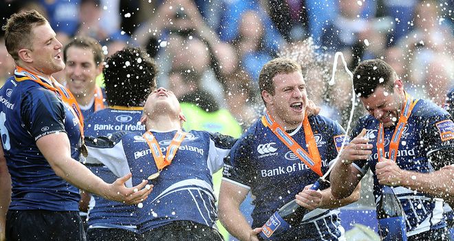 Leinster celebrate last season's title