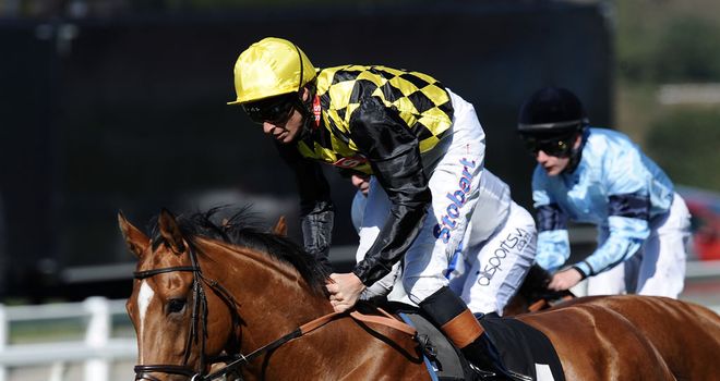 Ninjango moved well ahead of the Hackwood Stakes