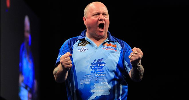 Andy Hamilton: Through to the Winners Group after beating Michael van Gerwen