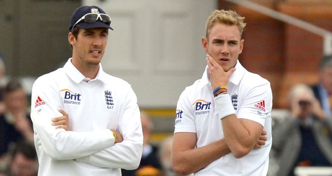 Steven Finn and Stuart Broad: Took part in England's training session