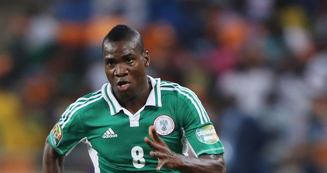 Brown Ideye in action for Nigeria