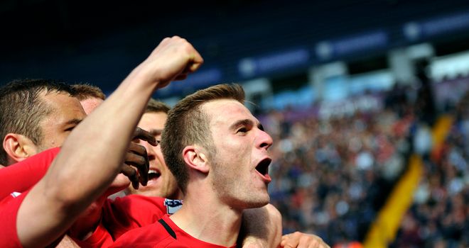 Wigan Athletic's Callum McManaman celebrates