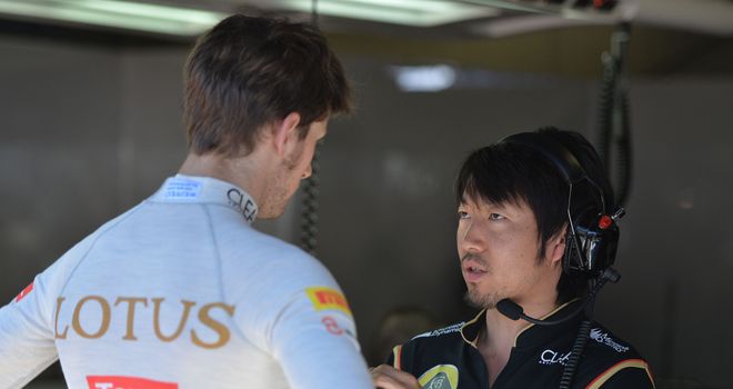 Romain Grosjean finished the session third