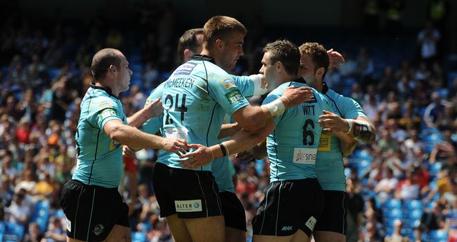 A rare moment of celebration for London Broncos this season