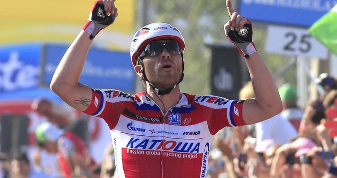 Luca Paolini launched his attack 6.5km from the finish line