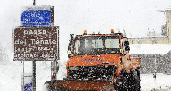 Stage 19 of the Giro d'Italia was cancelled due to bad weather