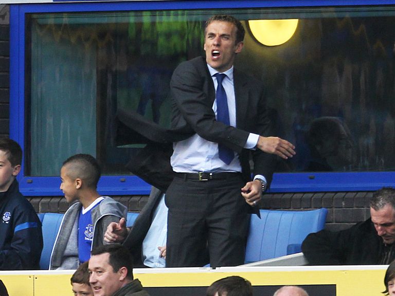 Phil Neville: Attended Everton's final game of the season