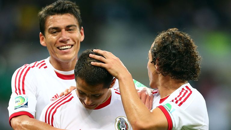 Javier Hernandez (c): Bagged two goals for Mexico