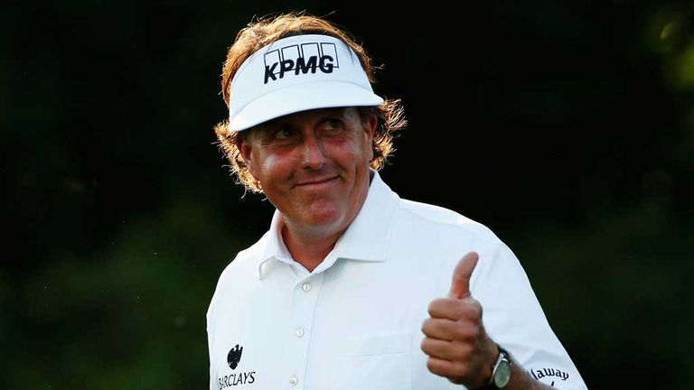 Phil Mickelson: Finished on a high to retain a share of the lead