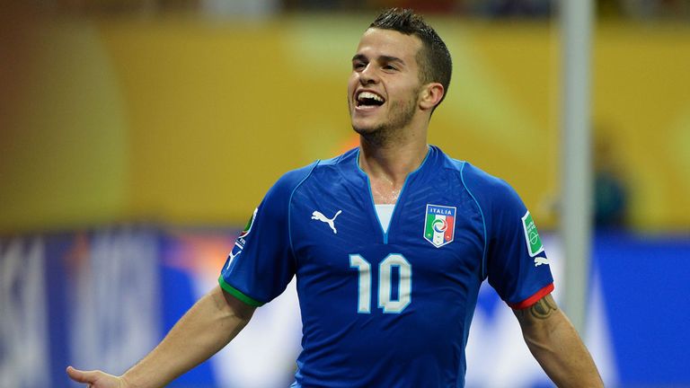 Sebastian Giovinco: Celebrates his winner against Japan