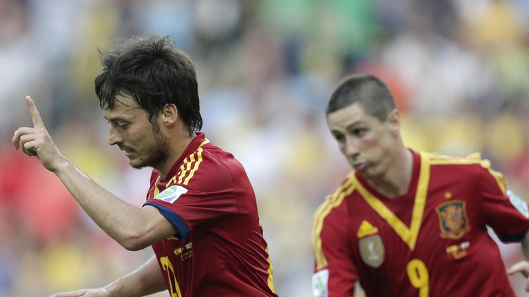 David Silva and Fernando Torres: Among Spain's goalscorers