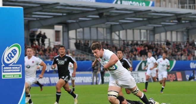 Matt Hankin scores against New Zealand (Photo: Michel Renac)