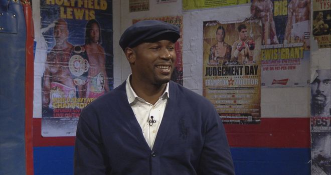 Lewis: instructing Price ahead of his rematch with Thompson