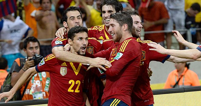 Jesus Navas: Late leveller for Spain