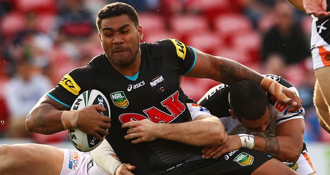 Mose Masoe in action for Penrith Panthers
