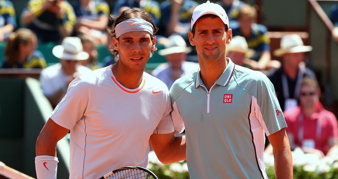 Rafael Nadal and Novak Djokovic: To meet in Montreal semi-finals