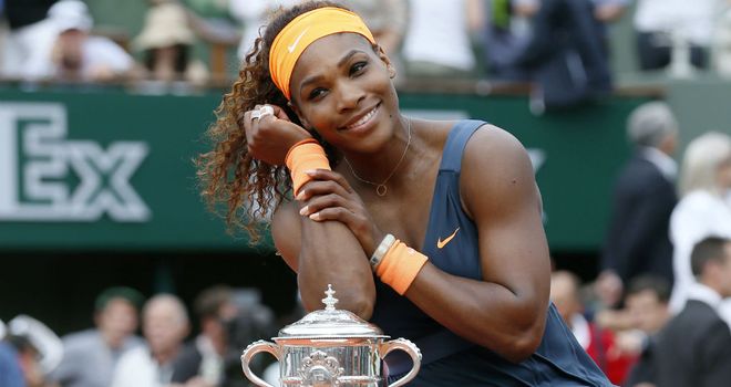 Serena Williams: Defeated Maria Sharapova to win the French Open