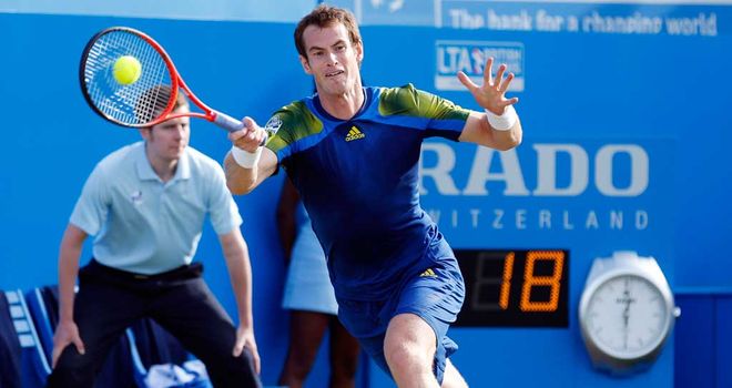 Andy Murray: Scot enjoying his return to action at Queen's Club